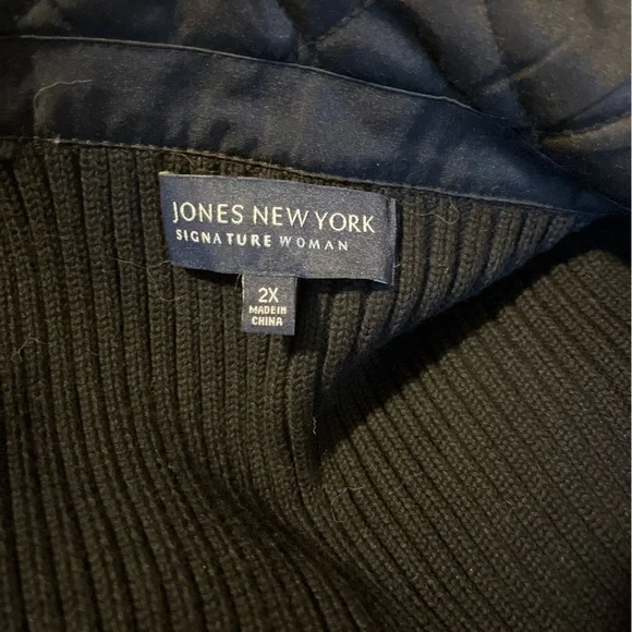 Jones New York Black Quilted Vest - Picture 7 of 8